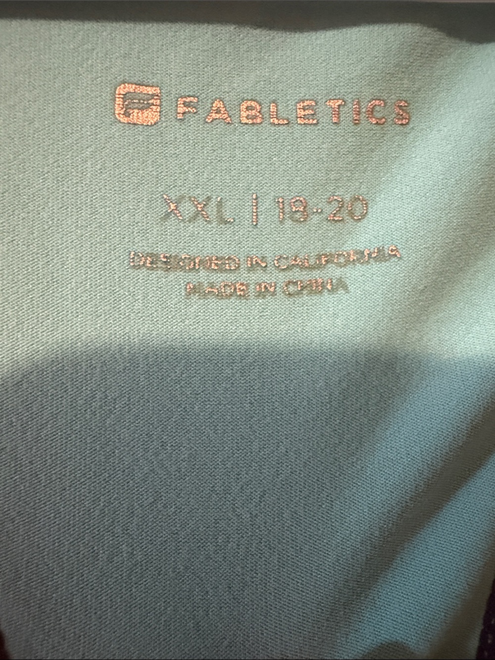 Fabletics Blue Black Pink Patterned Racerback Tank - Picture 2 of 3